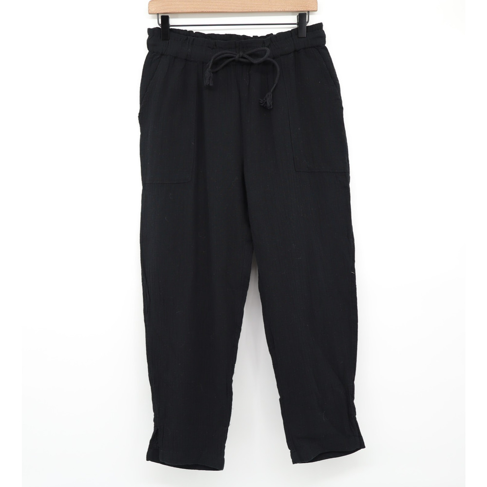 Madewell Women's Lightestspun Beach Cover Up Pants True Black Sz S NEW